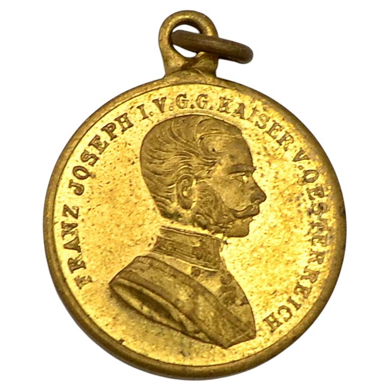 Austria-Hungary. Medal "For Bravery" in gold, miniature