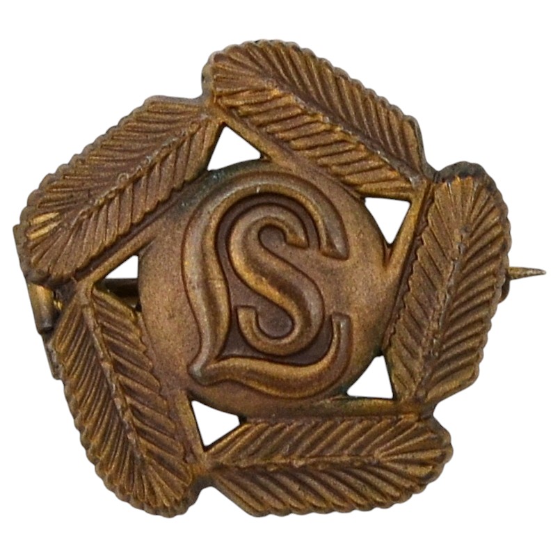 Bronze badge for participation in the ski trip of the organization "Lotta Svärd"