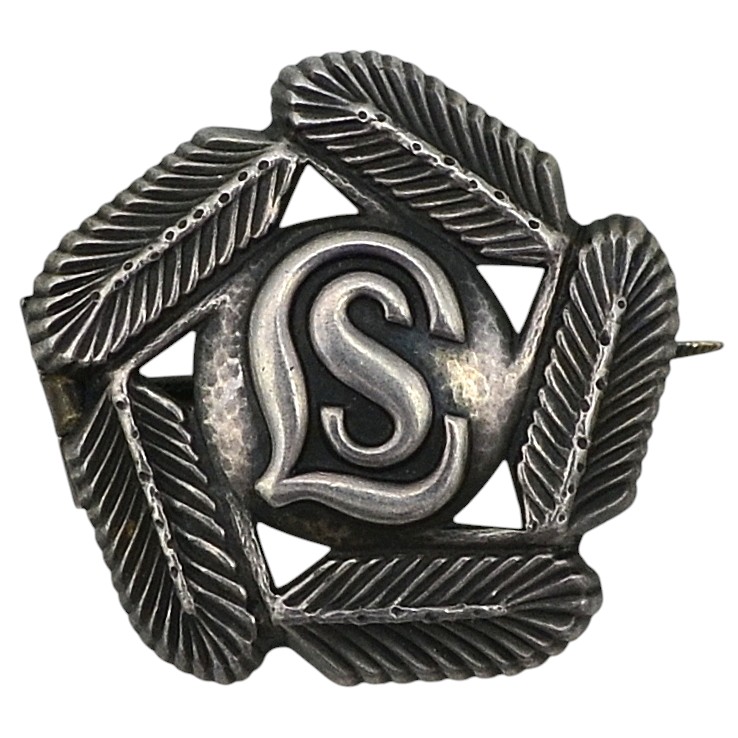 Silver badge for participation in the ski trip of the Lotta Svasd organization No. 751