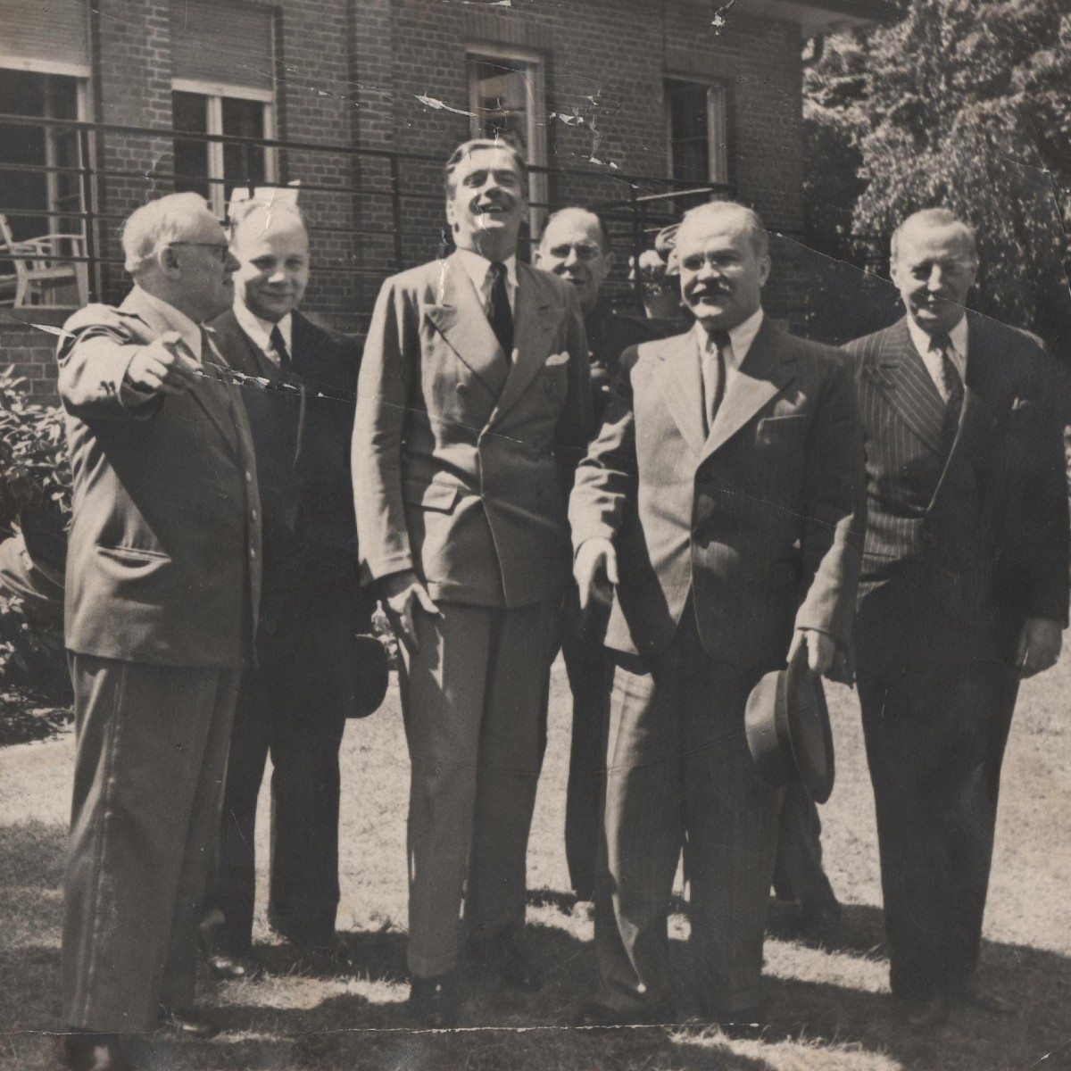 Photo of the Foreign Ministers of the participating countries of the Potsdam Conference