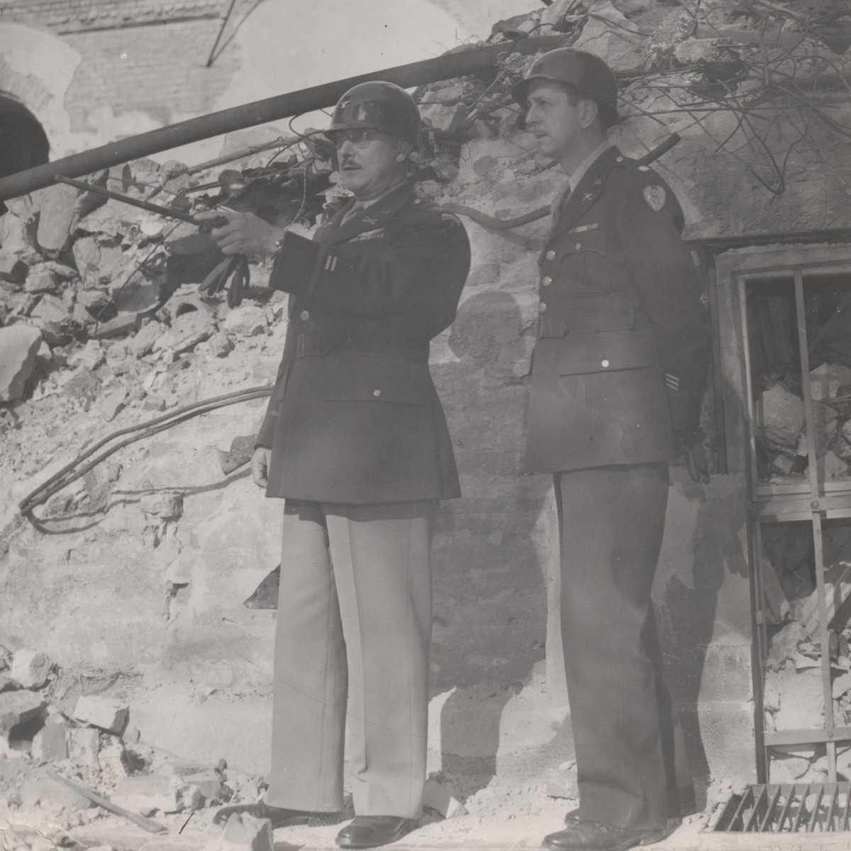 Photo of representatives of the US delegation at the Nuremberg trials, photograph by E. Khaldei