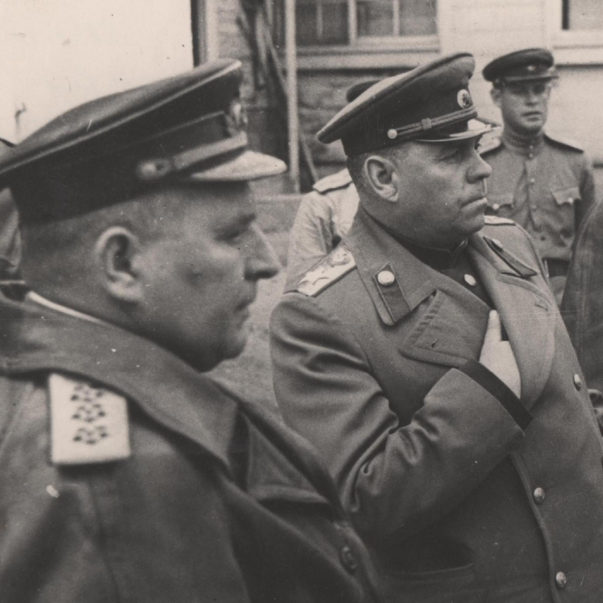 Photo by Marshal A.M. Vasilevsky and Admiral I.S. Yumashev, 1945