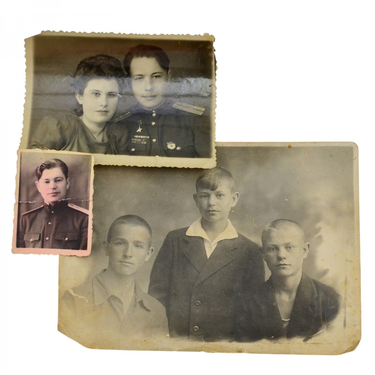Lot of photos of the Hero of the Soviet Union