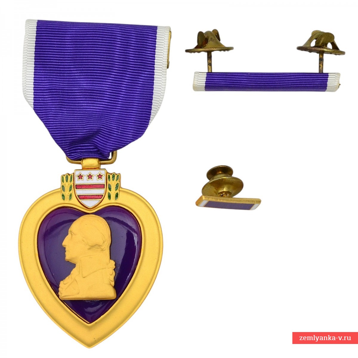 Set of badges of the Purple Heart Medal