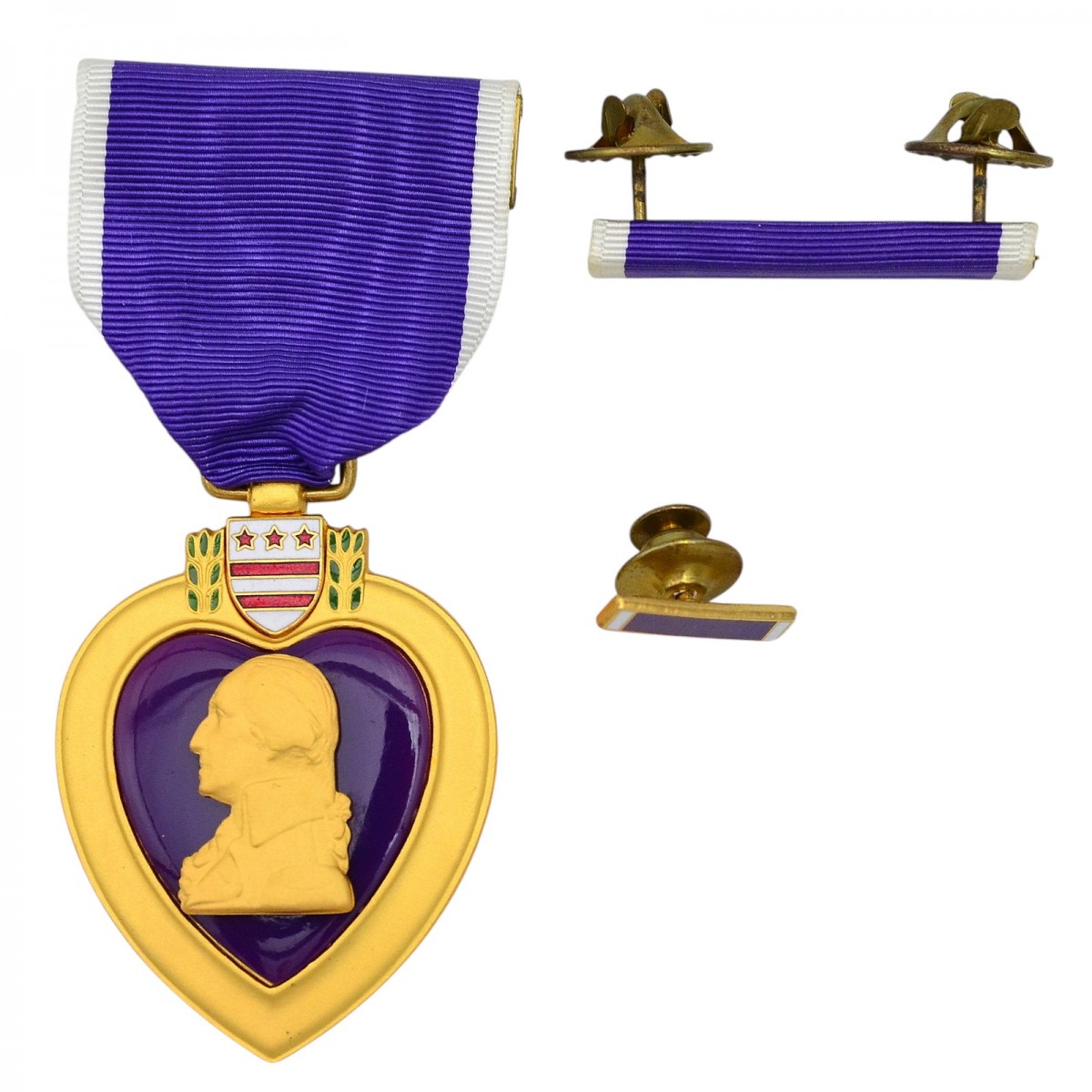 Set of badges of the Purple Heart Medal