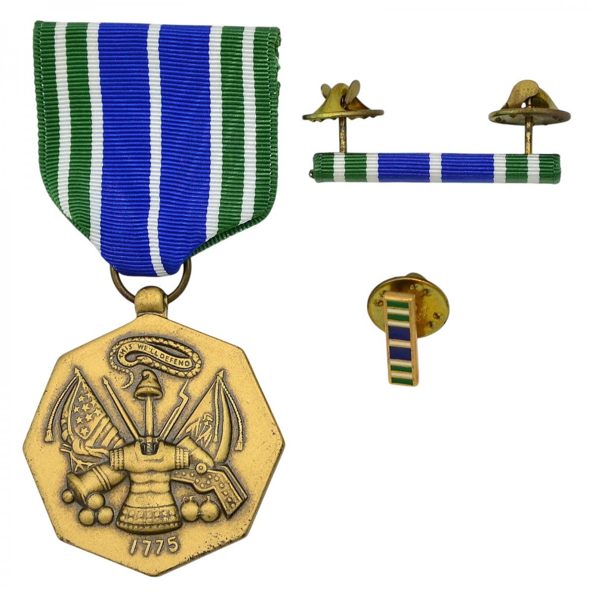 A set of badges of the medal "For achievements in the US Army"