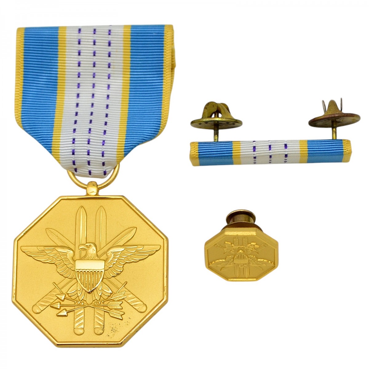 Set of badges of the medal "United Award for Civil Service"