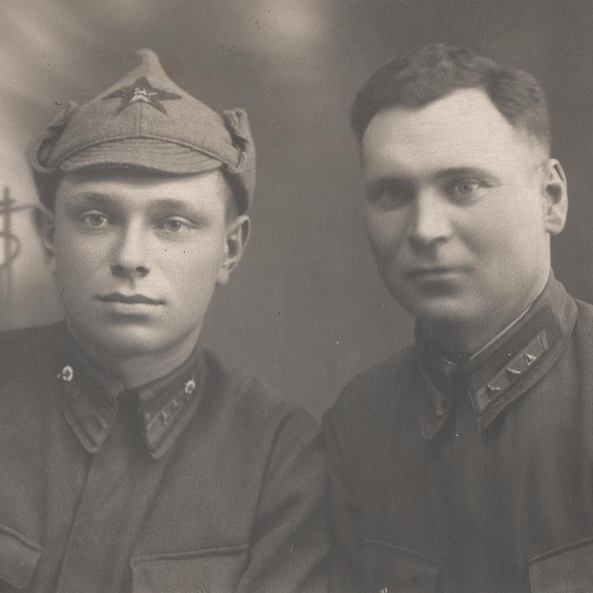 Photos of cadets of the infantry school of the Red Army