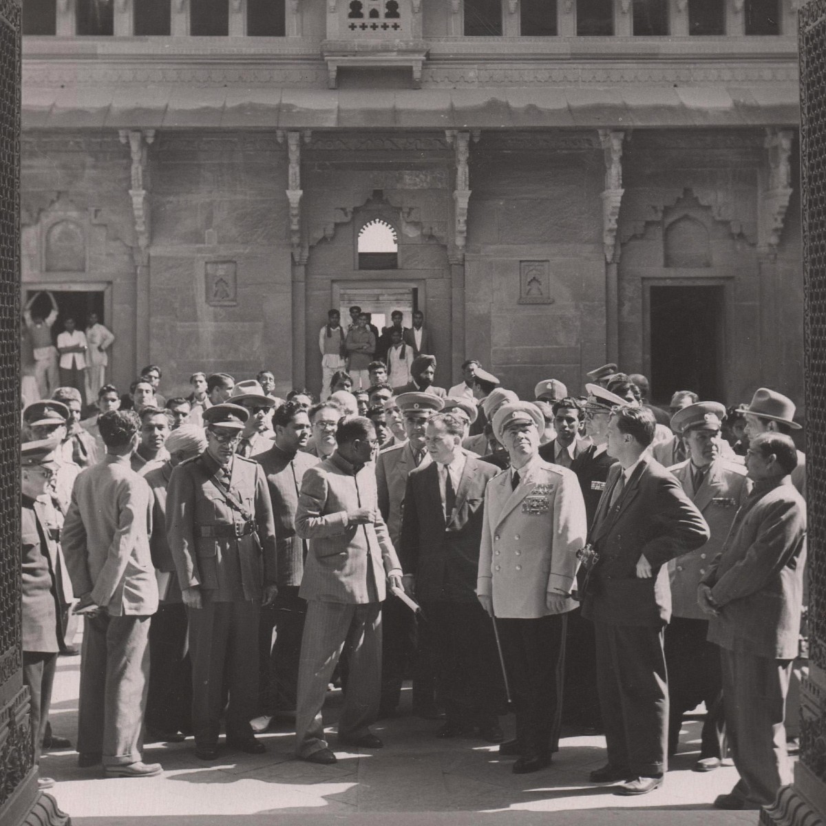 Press photo "Marshal G.K. Zhukov's stay in India"