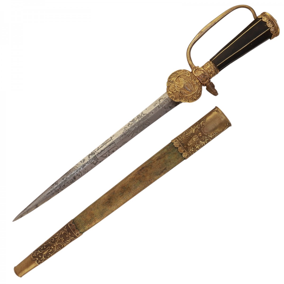 A hunting dagger belonging to the Austrian Emperor Franz II