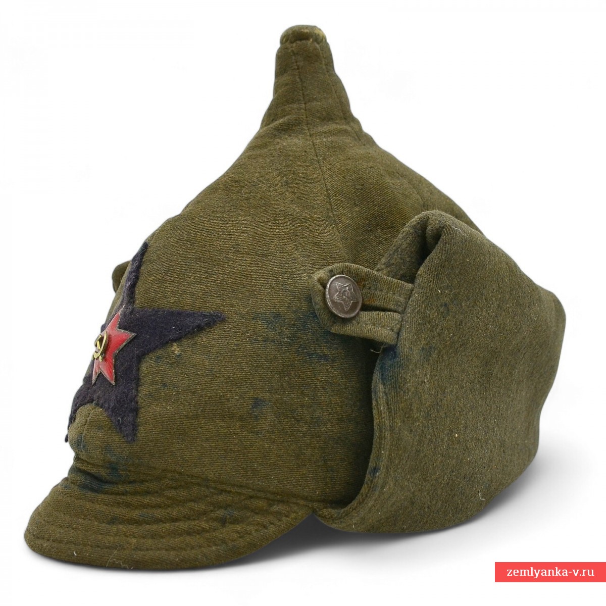Winter helmet (Budenovka) of the rank and file of the Red Army cavalry in 1936