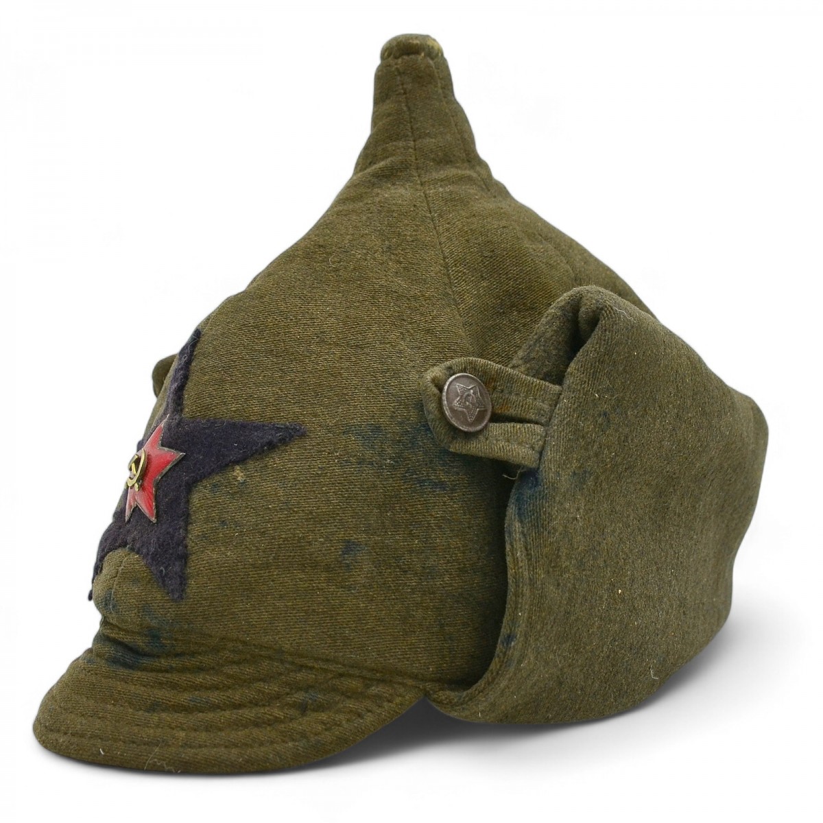 Winter helmet (Budenovka) of the rank and file of the Red Army cavalry in 1936