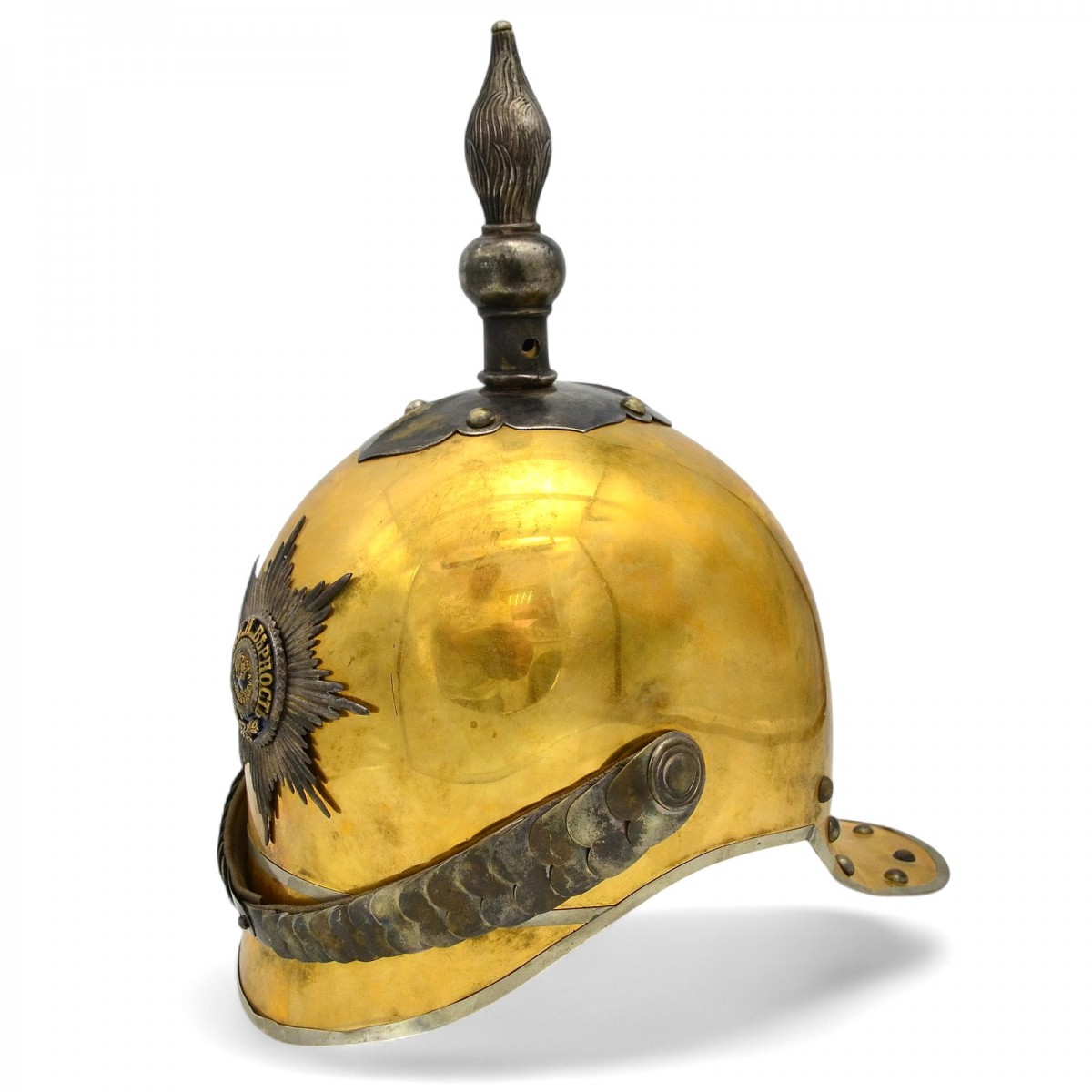 Helmet of an officer of the Cavalry Guard regiment of 1878, museum copy