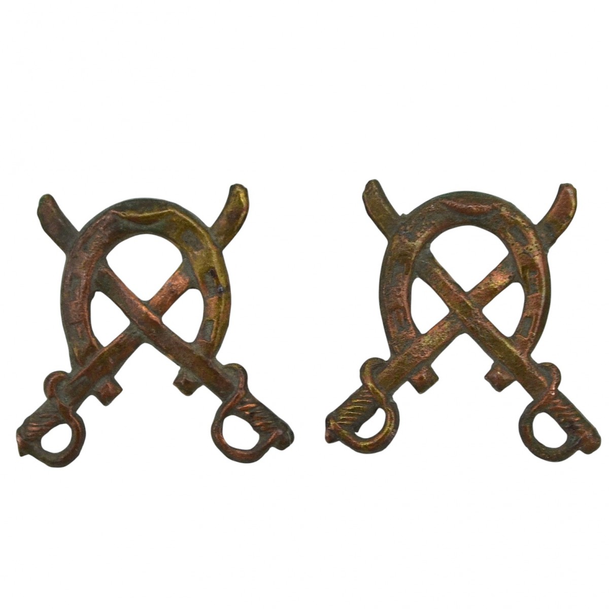 Emblems on the buttonholes or shoulder straps of the Red Army cavalry of the 1936 model