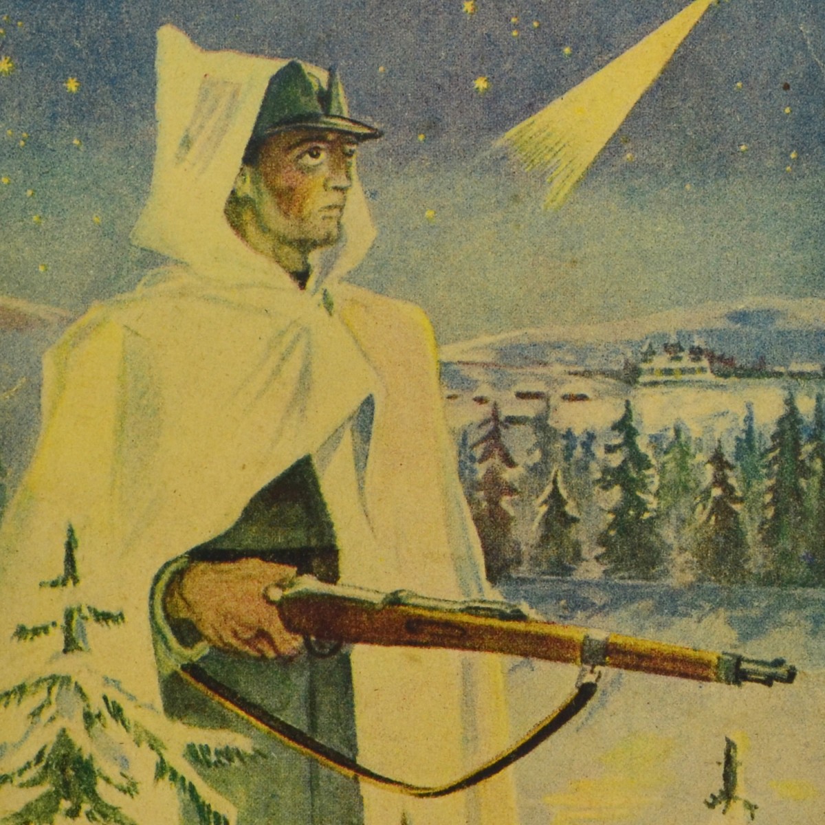 UPA postcard "Merry Christmas", 1947