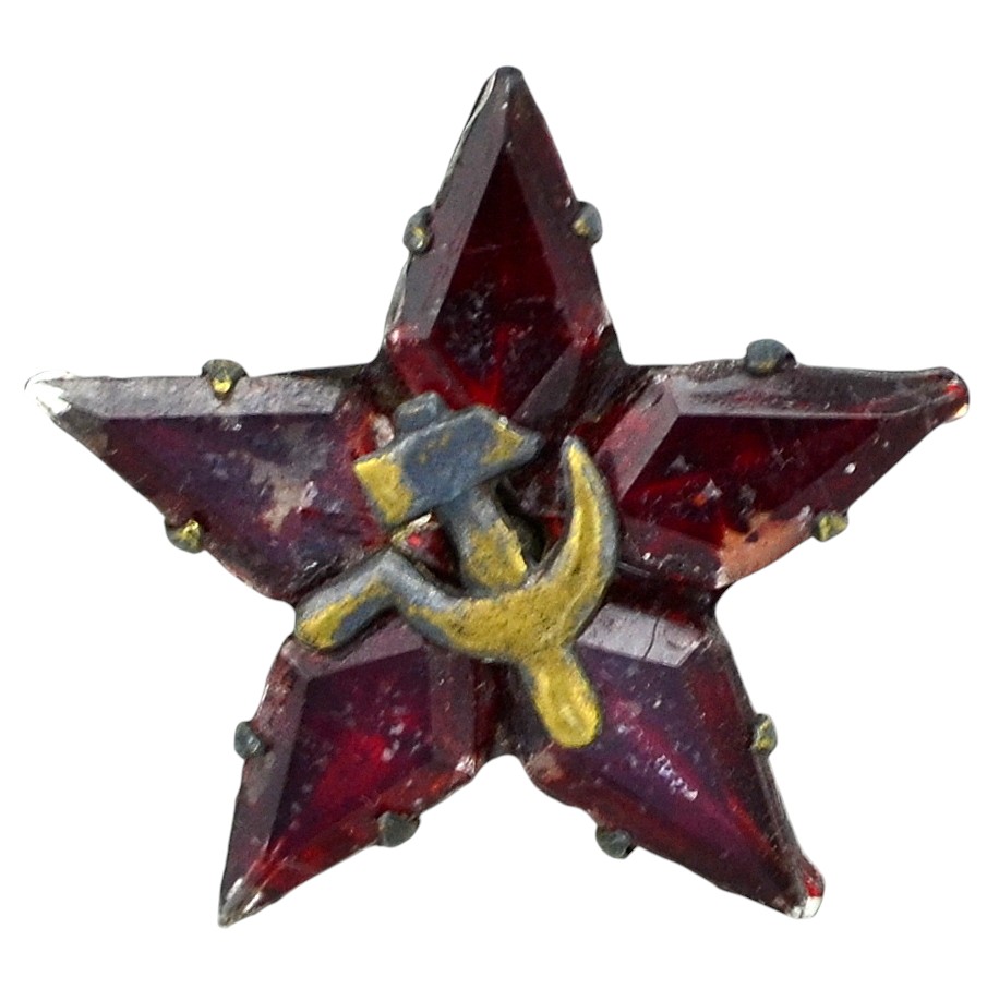 Glass "patriotic" star of the 1920s