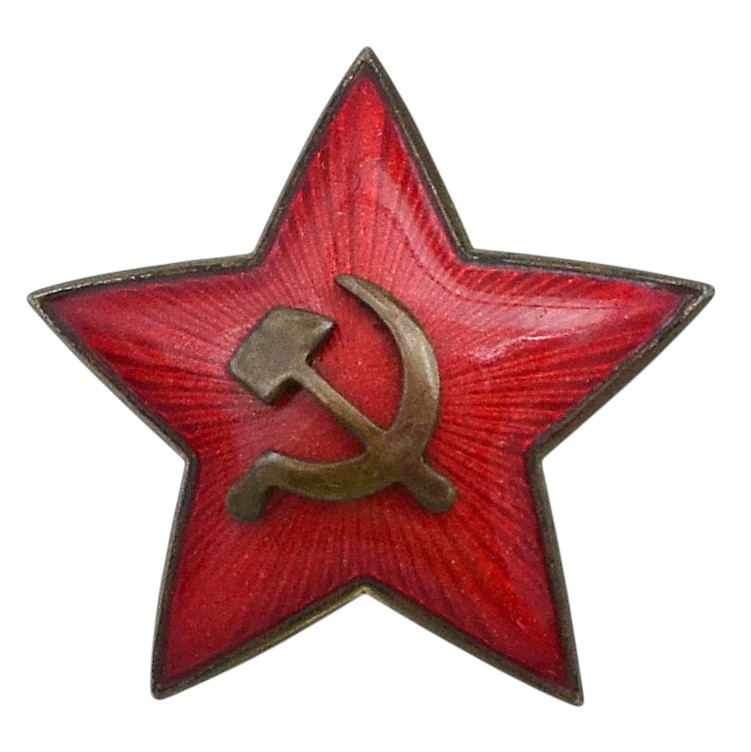 31-mm star on the cap or budenovka of the Red Army enlisted personnel, mod. 1936