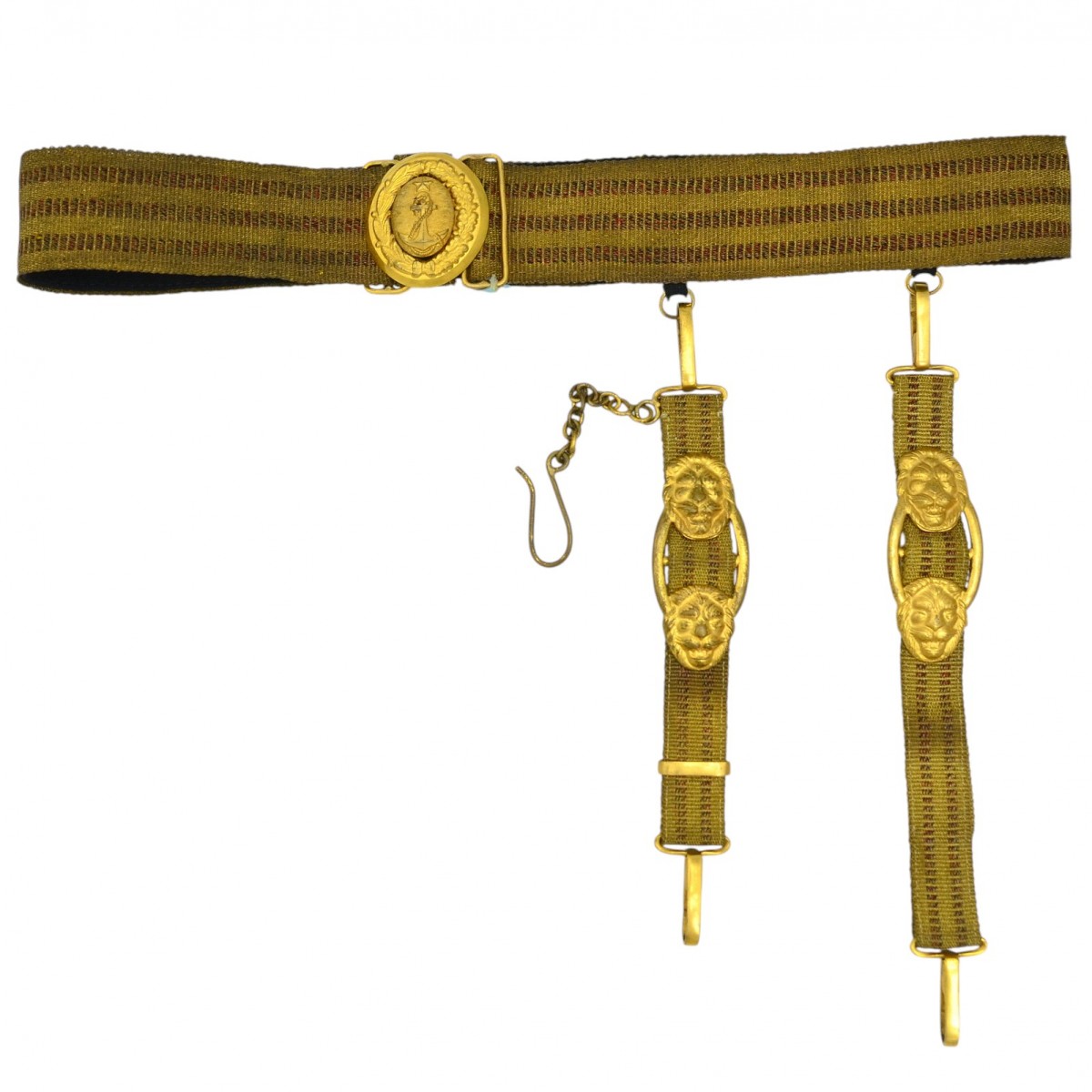 The ceremonial belt of the highest command staff of the USSR Navy of the 1947 model