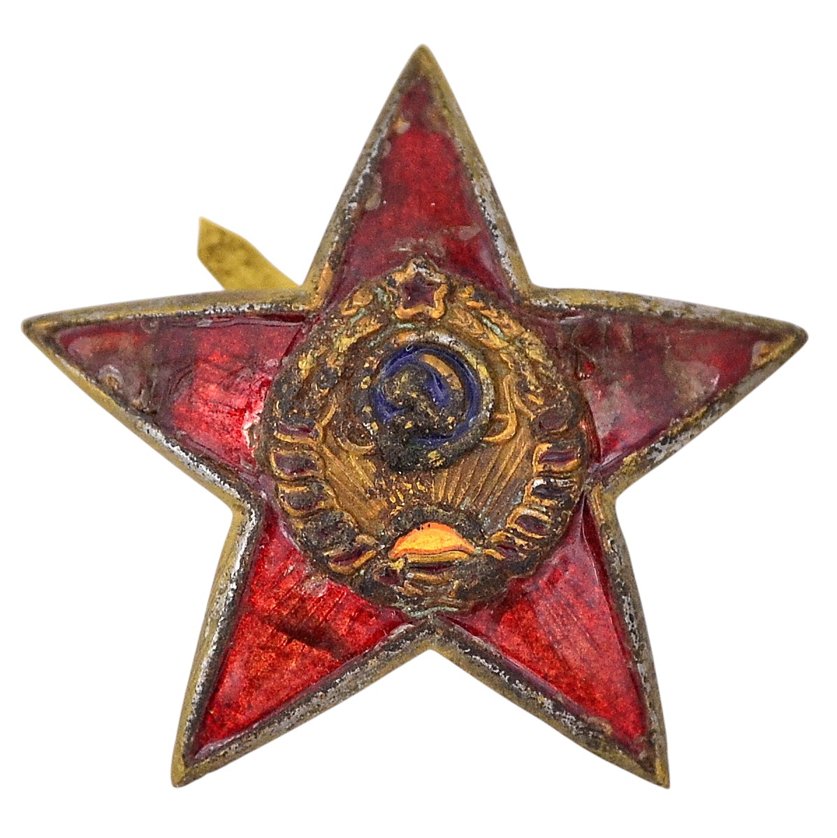 A star on a cap or a budenovka RKM