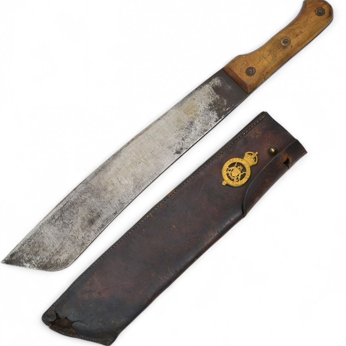 The cleaver of the English colonial troops 