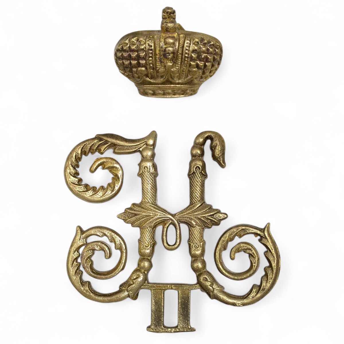 Monogram of Emperor Nicholas II on the officer's shoulder strap, copy