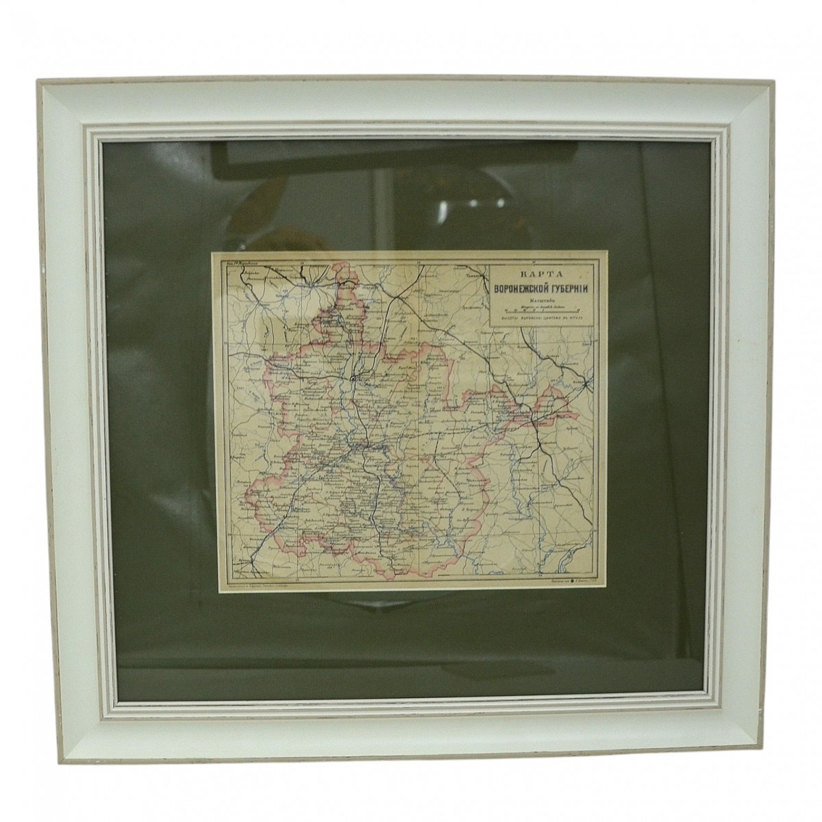 Map of Voronezh province