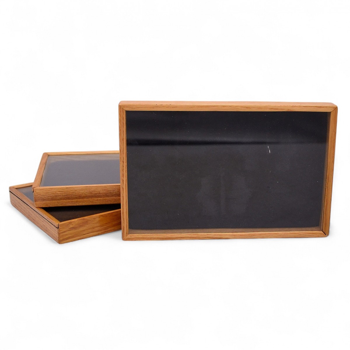 Frame-case for storing and displaying coins or awards, medium size