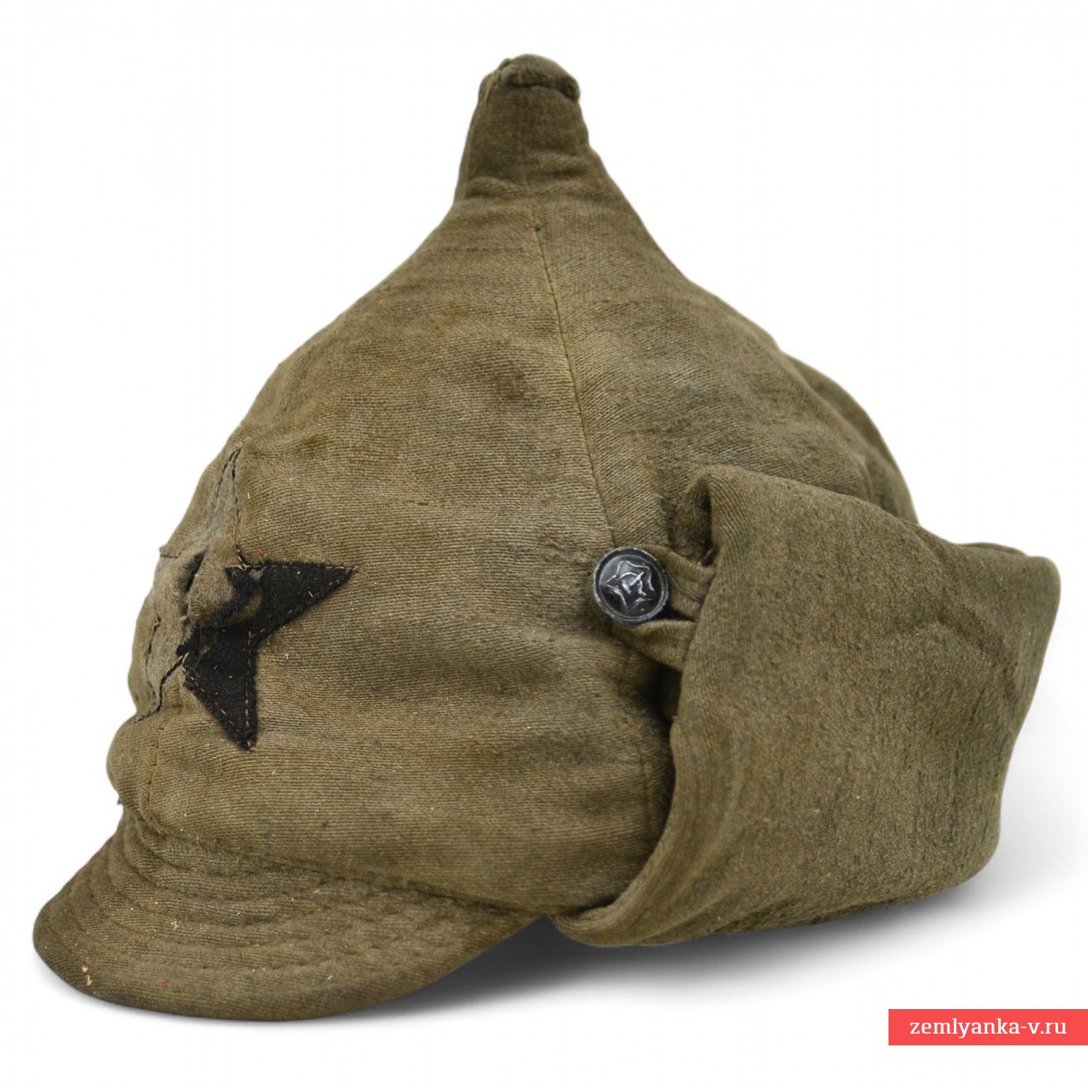 Winter helmet of the rank-and-file of artillery, ABTV or automobile troops of the Red Army model 1936