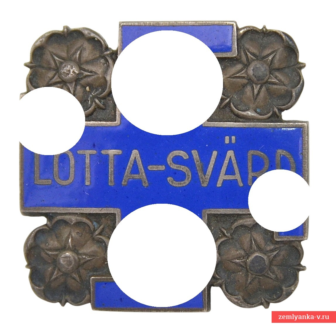Finland. Lotta Svjard Squad Membership badge No. 1956, silver