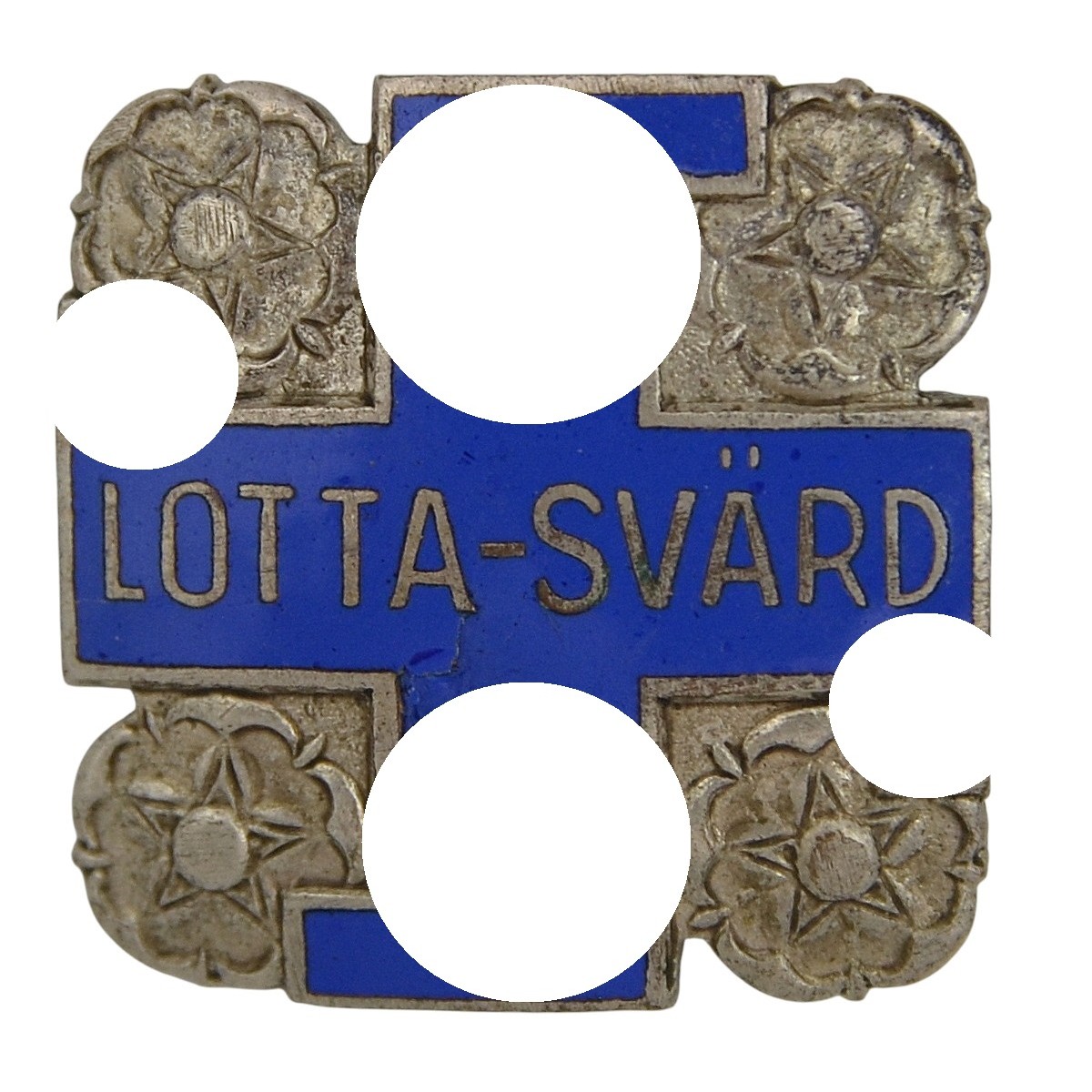 Finland. Lotta Svjard Squad Membership Badge No.166460, silver