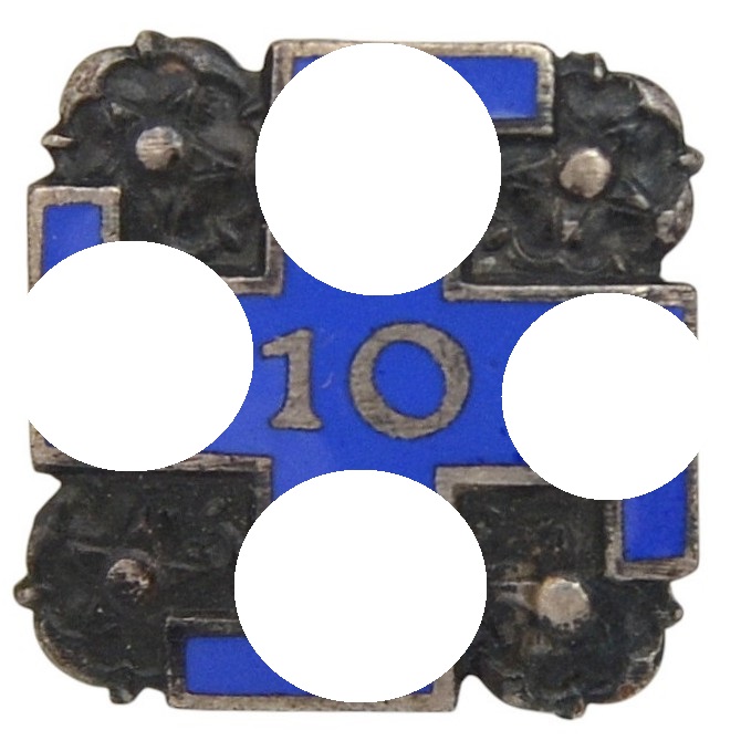 Finland. Badge for 10 years of service in the Lotta Svjard units No. 38829, silver