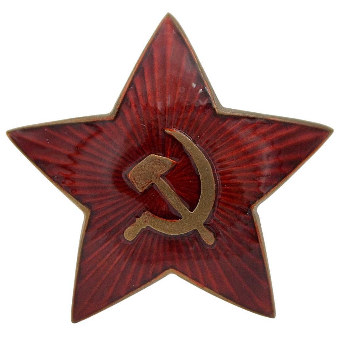 The rarest star of the Red Army command staff on a cap or a budenovka