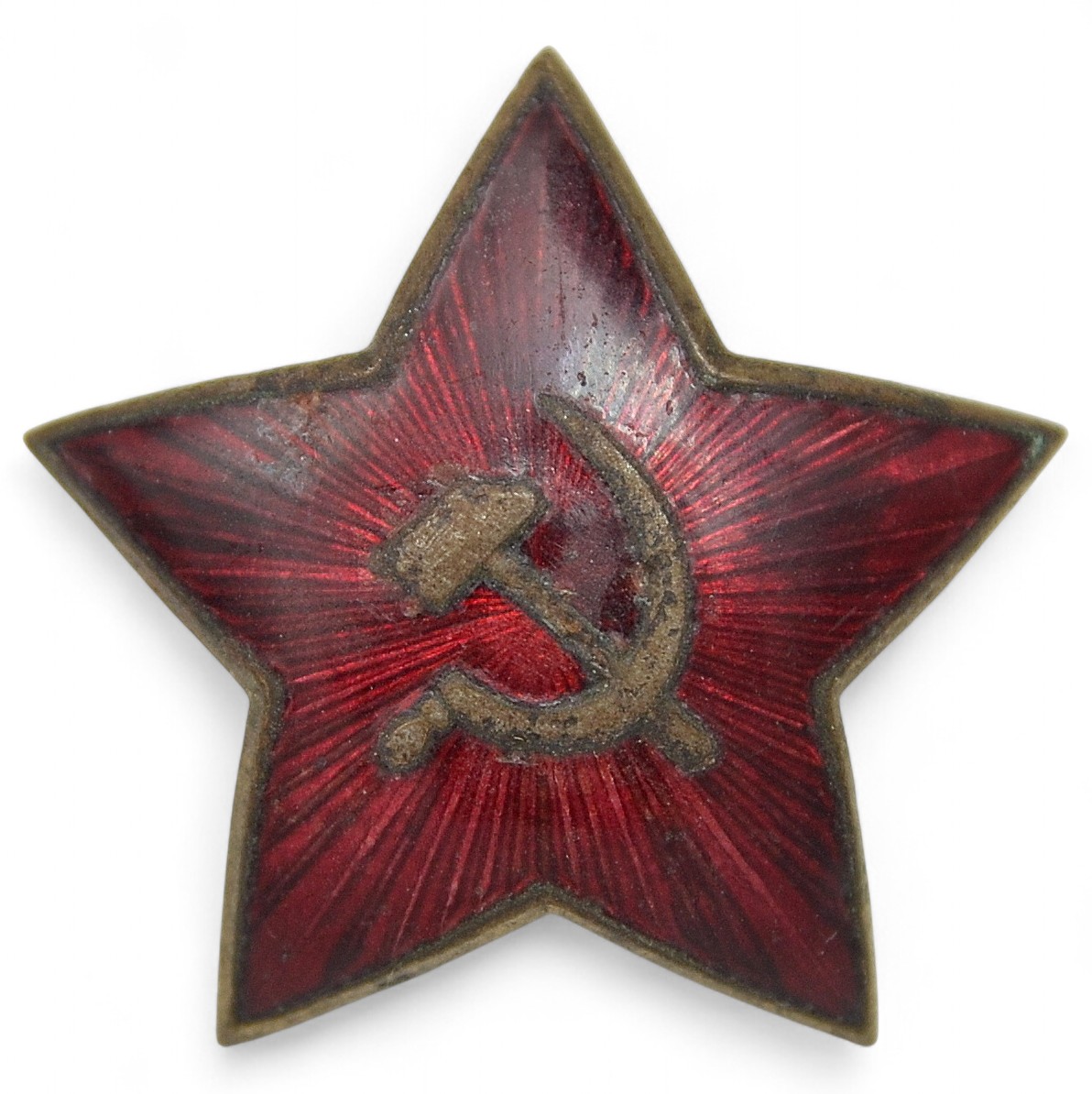 A rare Red Army commander's star on a cap or a budenovka