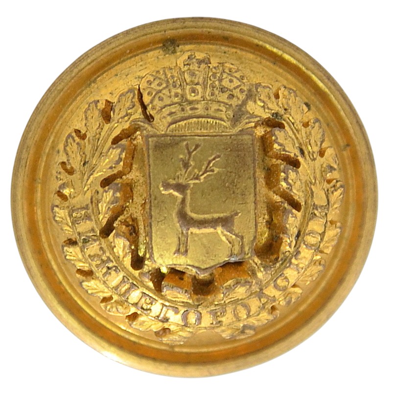 The uniform button of an official of the Nizhny Novgorod province