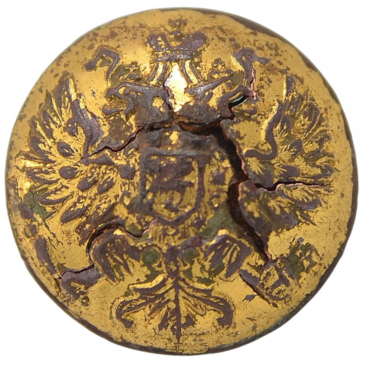 Uniform button of the RIA infantry officer of the 1904 model