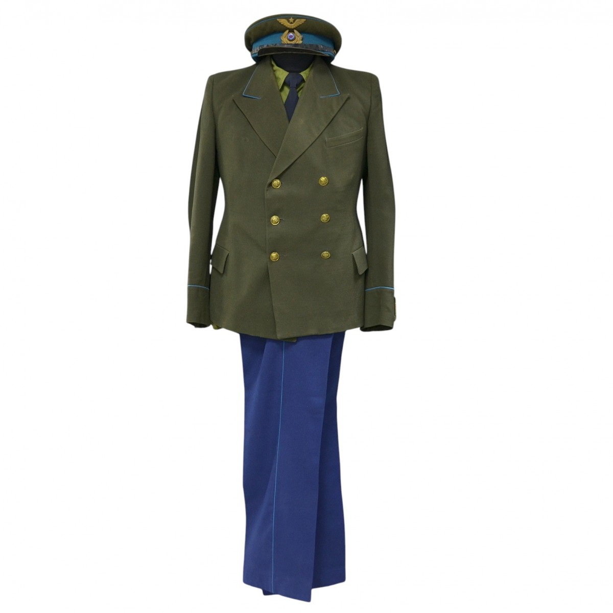 A set of the uniform of the pilot of the SA Air Force sample 1948