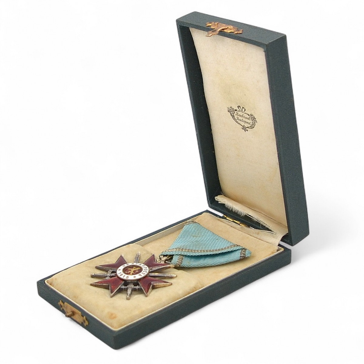 The Order "For Bravery" of the 4th degree of the 2nd class in a case. Hungarian production, 1915