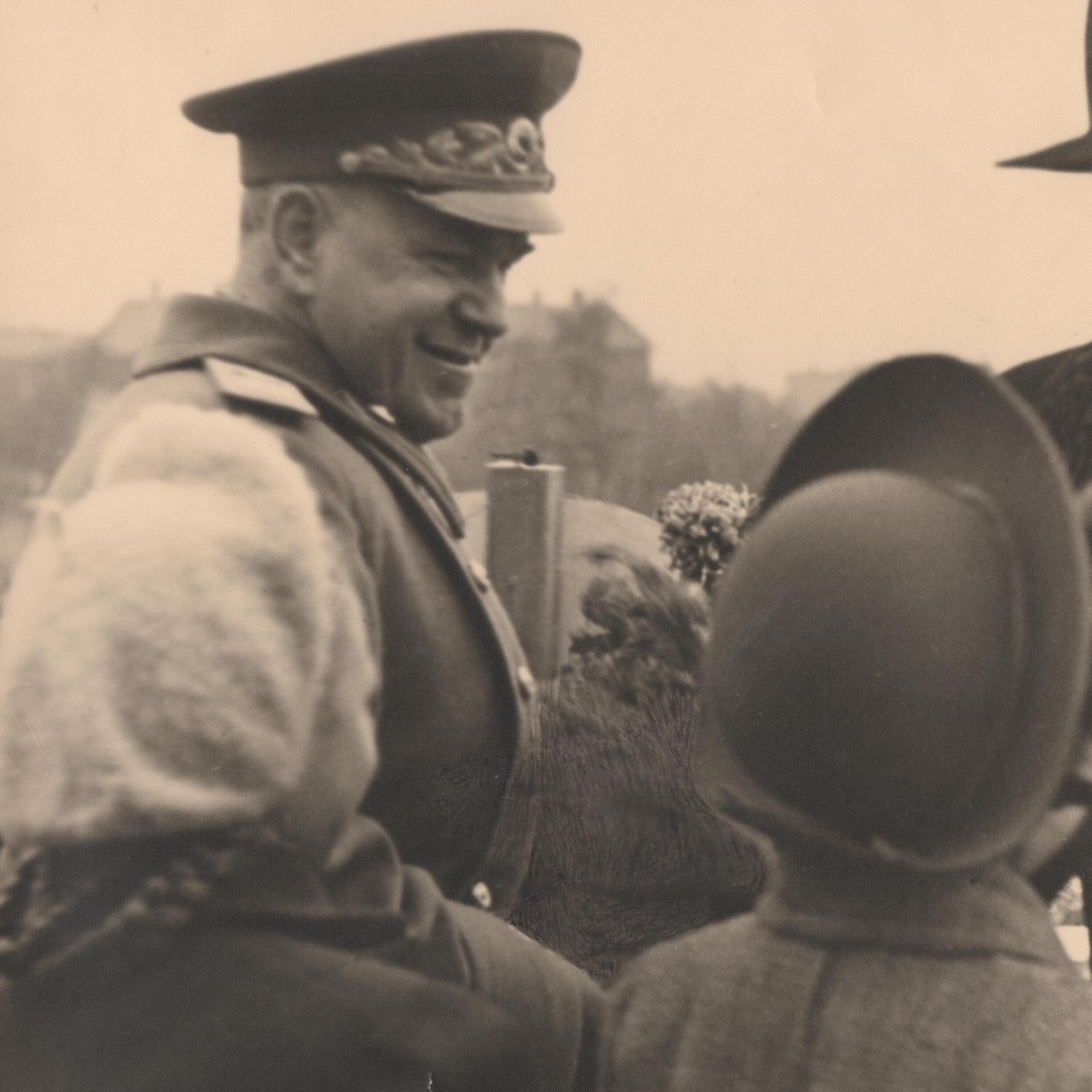 Large format photo of Marshal G.K. Zhukov and Secretary of the Central Committee of the CPSU A.I. Kirichenko 