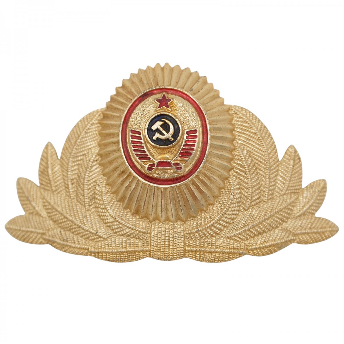 The badge of the police officers of the 1969 model