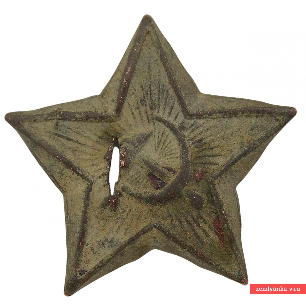 A rare star on a Red Army cap or budenovka 