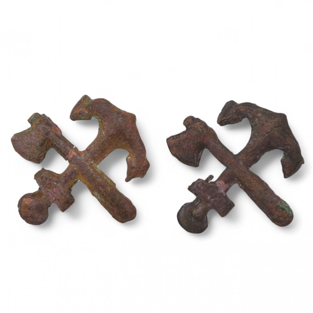 Lavalier emblems of the railway troops, mod. 1936, small size