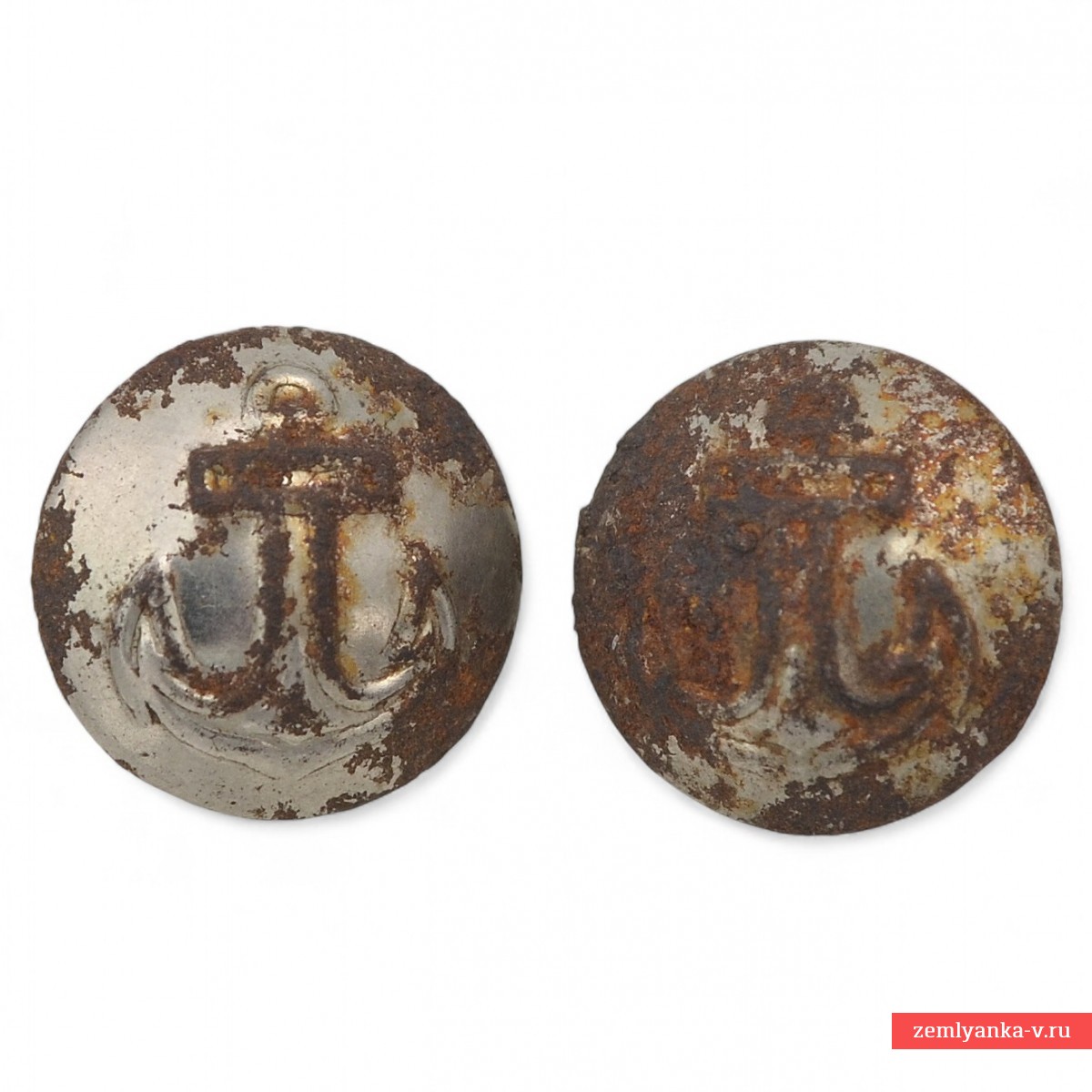 A pair of shoulder straps of an officer of the USSR Navy in nickel