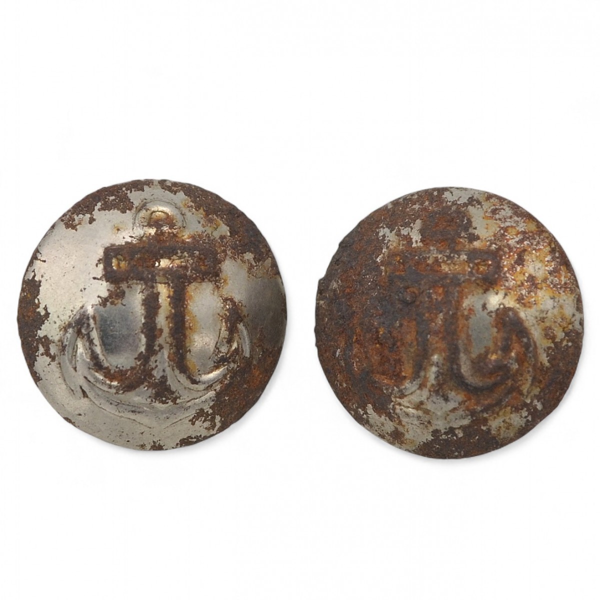 A pair of shoulder straps of an officer of the USSR Navy in nickel