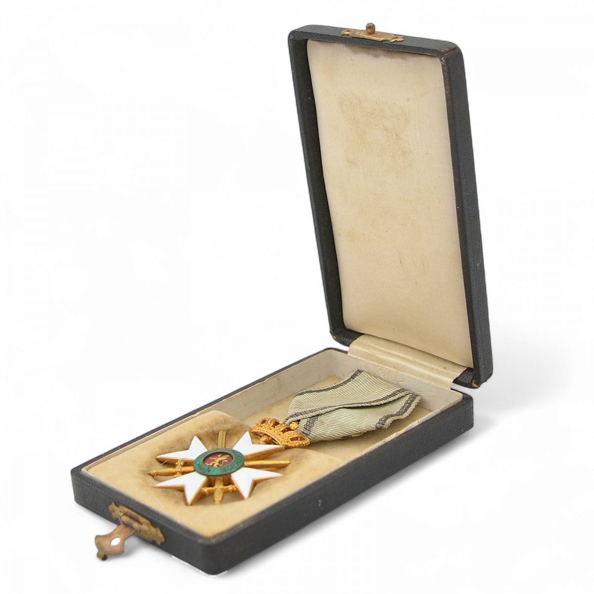 Bulgaria. Officer's Order for Bravery, 3rd degree, 2nd class, 1st issue, in a case