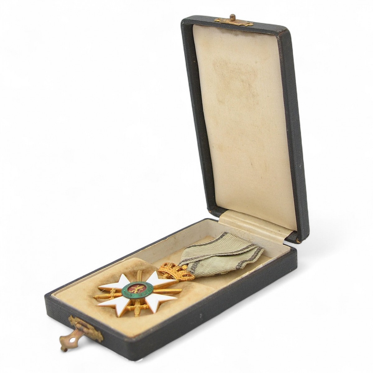 Bulgaria. Officer's Order for Bravery, 3rd degree, 2nd class, 1915, in a case