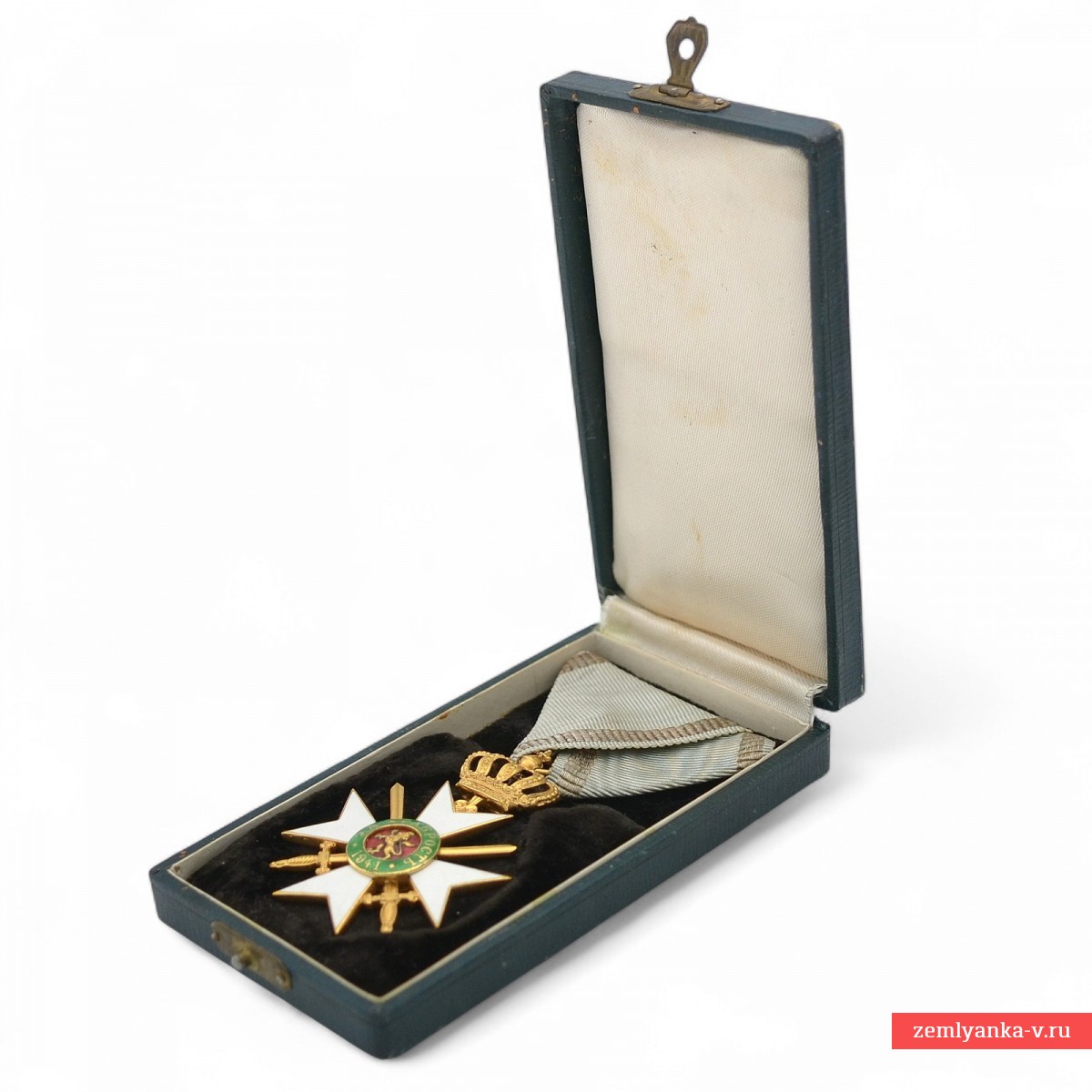 Bulgaria. Officer's Order for Bravery, 3rd degree, 2nd class, 1941, in a case