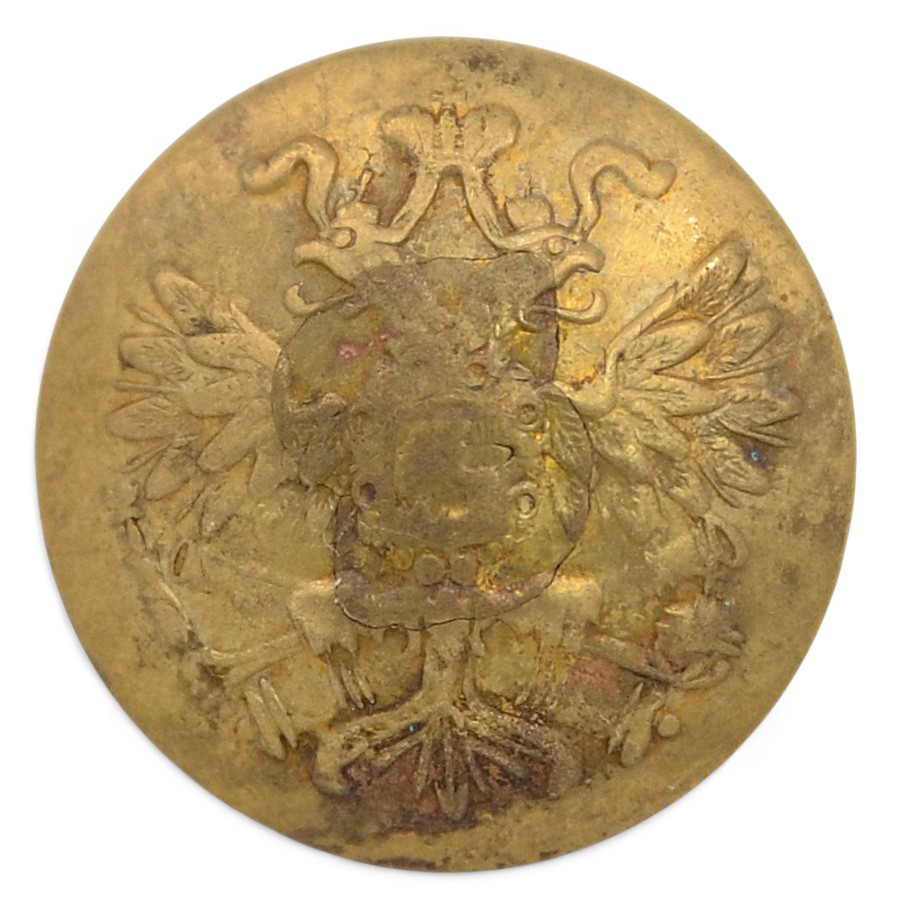 Uniform button of the lower rank of the RIA artillery of the 1904 model