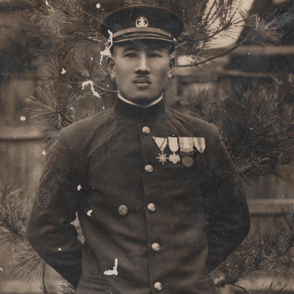 Photo of a Japanese officer with military awards