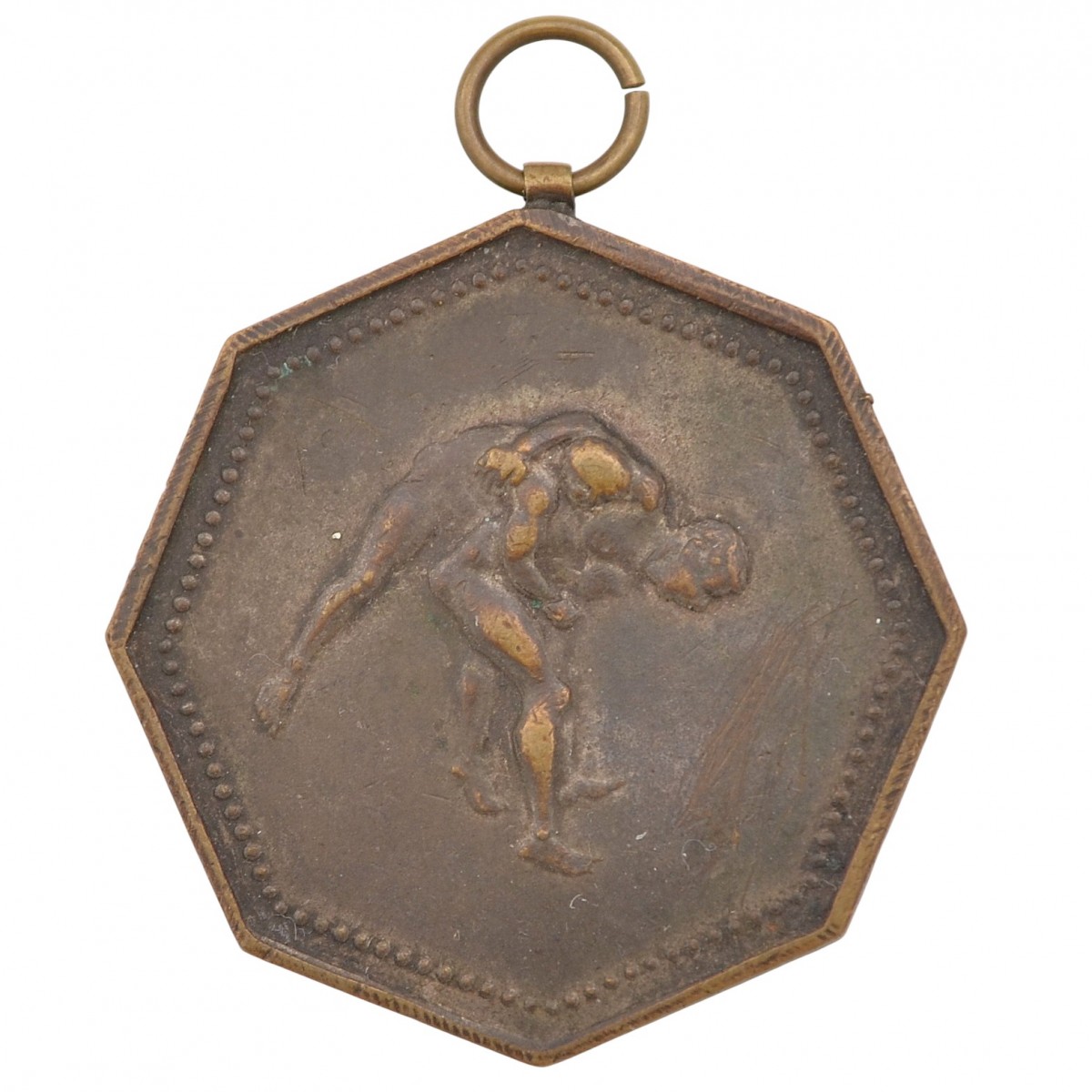 Medal for 2nd place in wrestling at the 1936 Championship