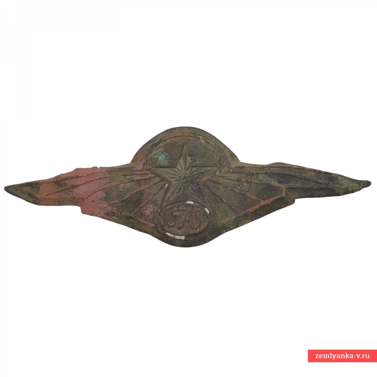 The emblem from the radiator of the GAZ M-1 car